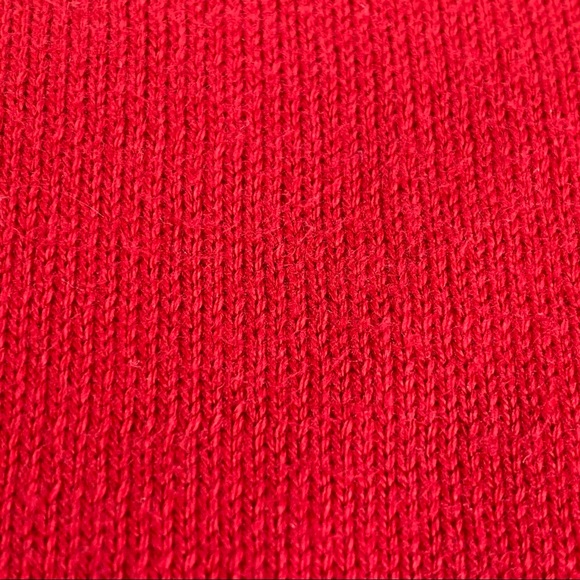Polo Ralph Lauren Sweater, Red Pima Cotton Sweater with Blue Polo Pony, EUC - Picture 5 of 11